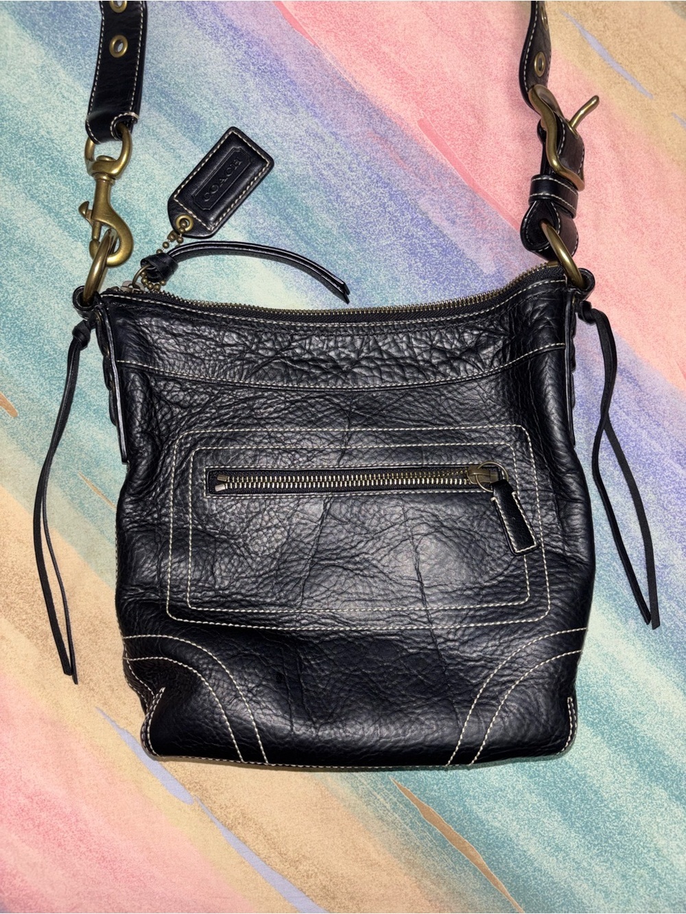 Coach Bleeker Duffel Satchel Crossbody Bag